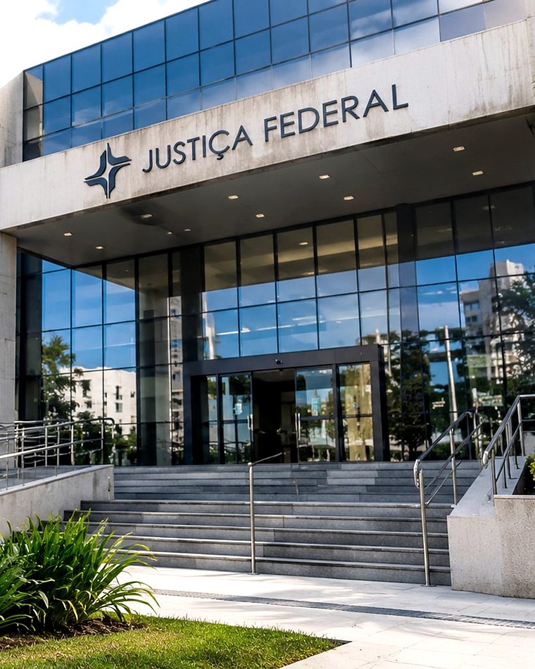 Fachada de um fórum da Justiça Federal, onde tramitam as ações contra o INSS
